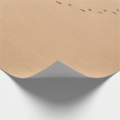 Luchtfoto van voetafdrukken in het zand cadeaupapier (Hoek)