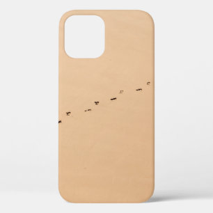 Luchtfoto van voetafdrukken in het zand Case-Mate iPhone case