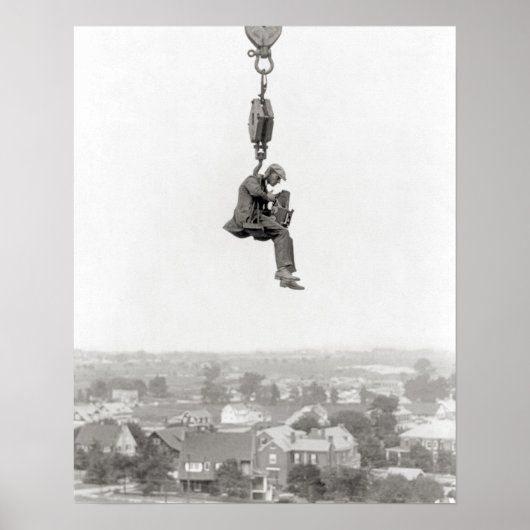 Luchtfotograaf, 1925. Antieke foto Poster (Voorkant)