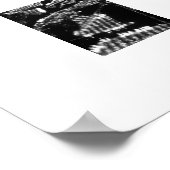 Luchtfotografie Californië zwart-wit Poster (Hoek)