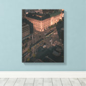 Luchtfotografie Stadsgebouwen Canvas Afdruk (Insitu (Houten vloer))