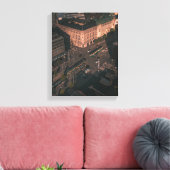 Luchtfotografie Stadsgebouwen Canvas Afdruk (Insitu (Woonkamer))