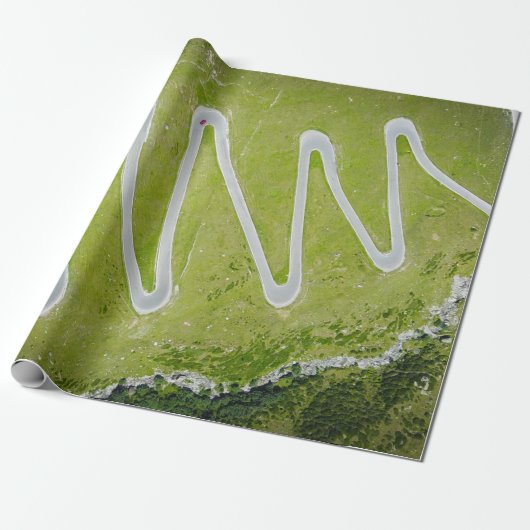 LUCHTFOTOGRAFIE VAN DE WEG CADEAUPAPIER (Uitgerold)