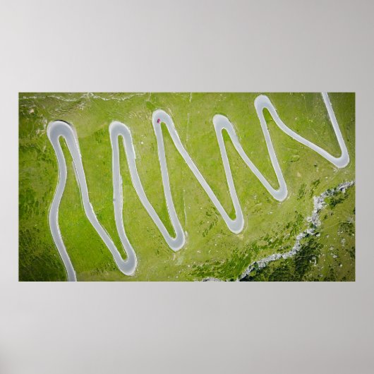 LUCHTFOTOGRAFIE VAN DE WEG POSTER (Voorkant)