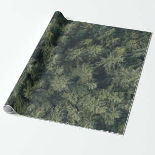 Luchtfotografie van groene bomen cadeaupapier
