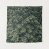 Luchtfotografie van groene bomen wandkleed (Voorkant (horizontaal))