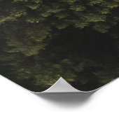Luchtfotografie van grote groene bomen poster (Hoek)