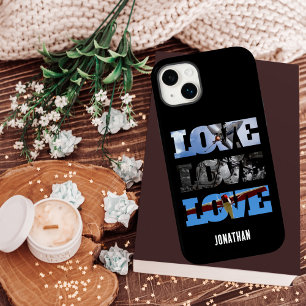 Luchtfoto's in LOVE-frame, luchtvaart op maat Case-Mate iPhone 14 Plus Hoesje
