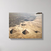 Luchtfoto's van pyramiden uit Egypte Canvas Afdruk (Voorkant)