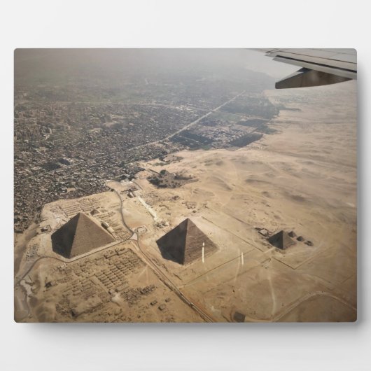 Luchtfoto's van pyramiden uit Egypte Fotoplaat (Voorkant)
