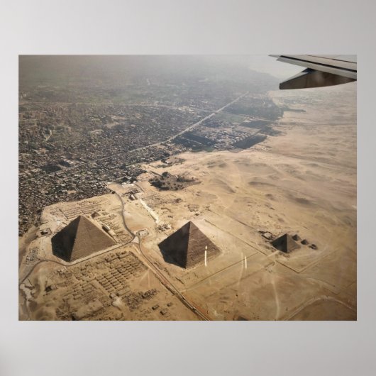 Luchtfoto's van pyramiden uit Egypte Poster (Voorkant)