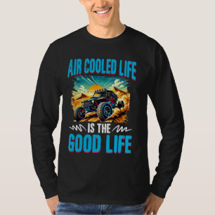 Luchtgekoelde Life Beach Sand Race Rail Racing Car T-shirt