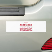 LUCHTGEMORST BUMPERSTICKER (Op auto)