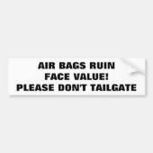 Luchtgetassen roze ventiel bumpersticker (Voorkant)