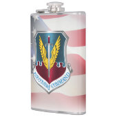 Luchtgevechtscommando met de Amerikaanse vlag Heupfles (Links)