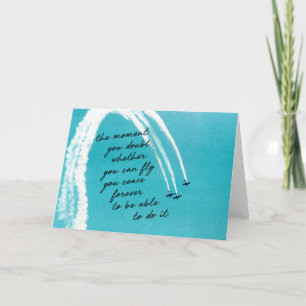 Luchtgolven wenskaart bedankkaart