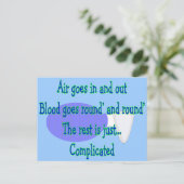 Luchtgoten en uit...De rest is gecompliceerd Briefkaart (Staand voorkant)