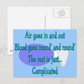 Luchtgoten en uit...De rest is gecompliceerd Briefkaart (Voorkant / Achterkant)