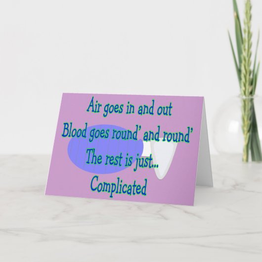 Luchtgoten en uit...De rest is gecompliceerd Kaart (Voorkant)