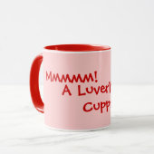 luchthartig rijmen slang drink slogan mok (Voorkant links)