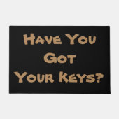 luchthartige leuke sleutel herinnering slogan deurmat (Voorkant)