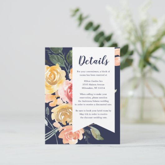 Luchthartige Romance Informatiekaartje (Staand voorkant)