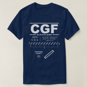 Luchthaven Cuyahoga County CGF T-shirt