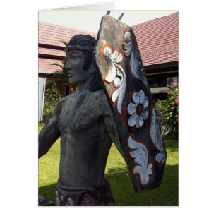 Luchthaven Dayak Statue Kalimantan