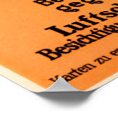 LUCHTHAVEN FLUGPLATZ JOHANNISTHAL VAN Julius Kling Poster (Hoek)