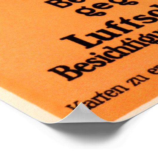 LUCHTHAVEN FLUGPLATZ JOHANNISTHAL VAN Julius Kling Poster (Hoek)