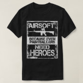 Luchthaven Funny Paintball Pistool Lover Airsoftin T-shirt (Design voorkant)