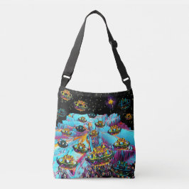 Luchthaven Galaxia Veeslia Crossbody Tas