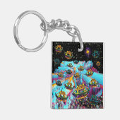 Luchthaven Galaxia Veeslia Sleutelhanger (Voorkant Links)