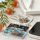 Luchthaven Galaxia Veeslia Sleutelhanger (Voorkant Rechts)