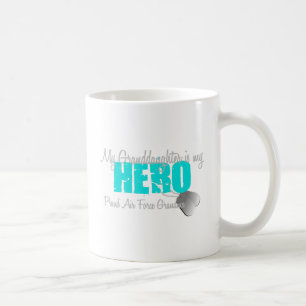 Luchthaven Grandma Hero kleindochter Koffiemok
