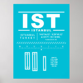Luchthaven Istanbul IST Poster