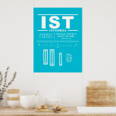 Luchthaven Istanbul IST Poster (Keuken)