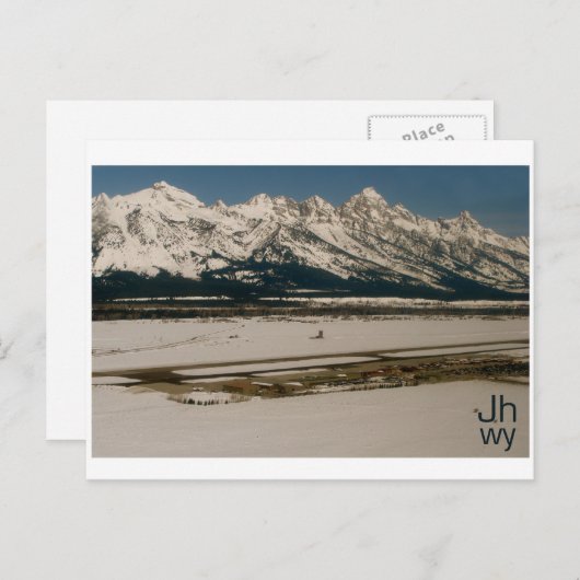 Luchthaven Jackson Hole Briefkaart (Voorkant / Achterkant)