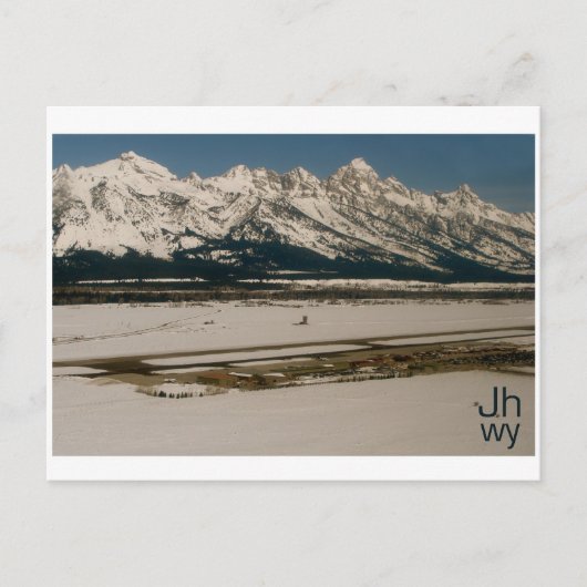 Luchthaven Jackson Hole Briefkaart (Voorkant)