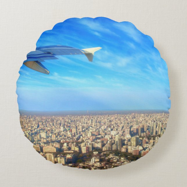 Luchthaven Jorge Newbery AEP Rond Kussen (Voorkant)