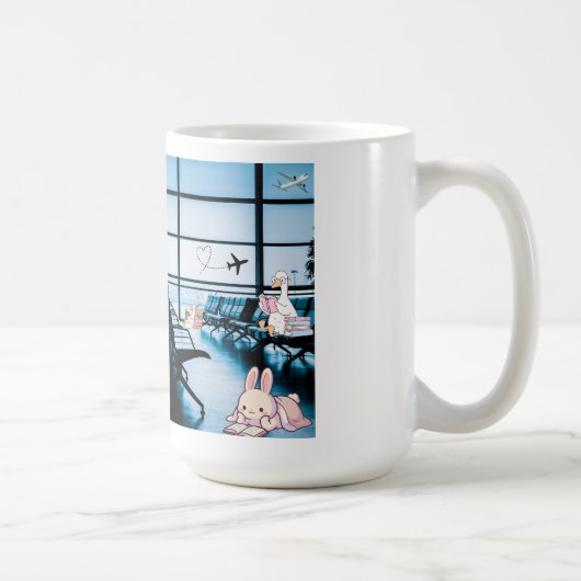 Luchthaven koffiemok (Rechts)