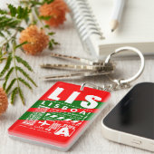 Luchthaven LIS Lissabon Sleutelhanger (Voorkant Rechts)