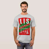 Luchthaven LIS Lissabon T-shirt (Voorkant volledig)
