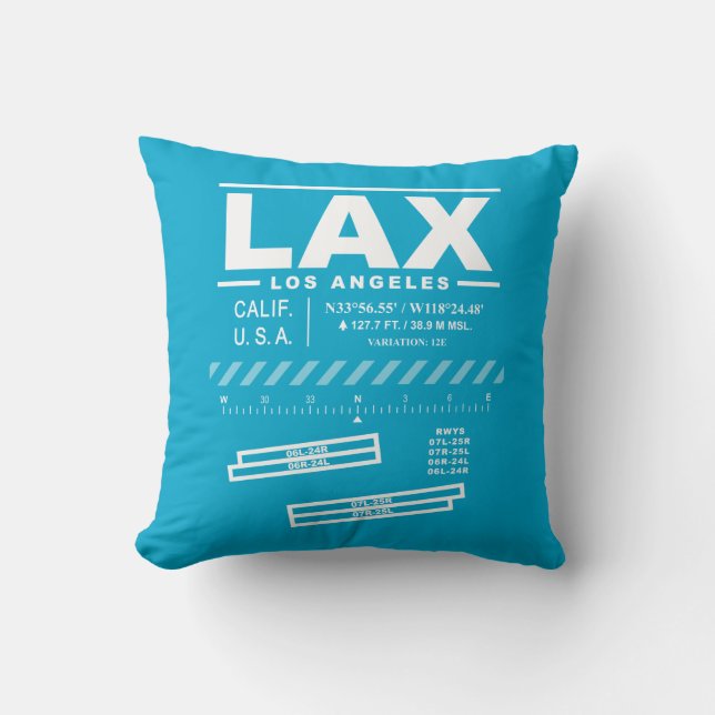Luchthaven Los Angeles Internationaal LAX Kussen (Voorkant)