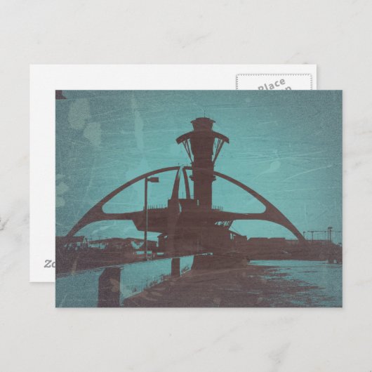 Luchthaven Los Angeles LAX Briefkaart (Voorkant / Achterkant)