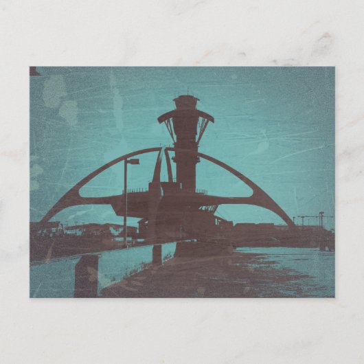 Luchthaven Los Angeles LAX Briefkaart (Voorkant)