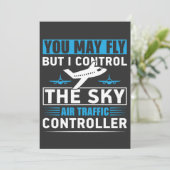 Luchthaven luchtverkeersleider Funny Quote Kaart (Staand voorkant)