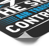 Luchthaven luchtverkeersleider Funny Quote Poster (Hoek)