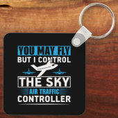 Luchthaven luchtverkeersleider Funny Quote Sleutelhanger (Achterkant)
