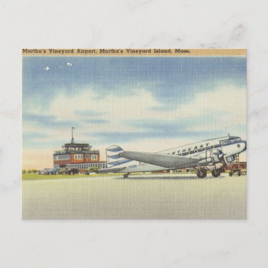 Luchthaven Marthas Vineyard Briefkaart (Voorkant)